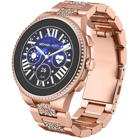 michael kors smartwatch dames rosé|mk watch rose gold smartwatch.